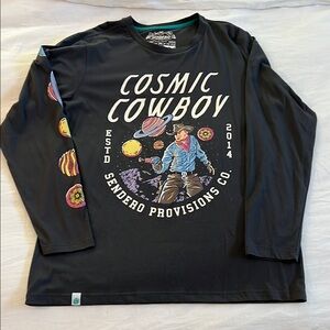 Cosmic Cowboy Kids Shirt - Black